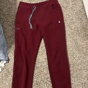 FIGS burgundy pants